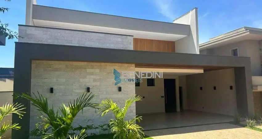 Casa com 3 dormitórios e escritório reversível venda, 280 m² por R$ 2.970.000 - Reserva Santa Luisa - Ribeirão Preto/SP