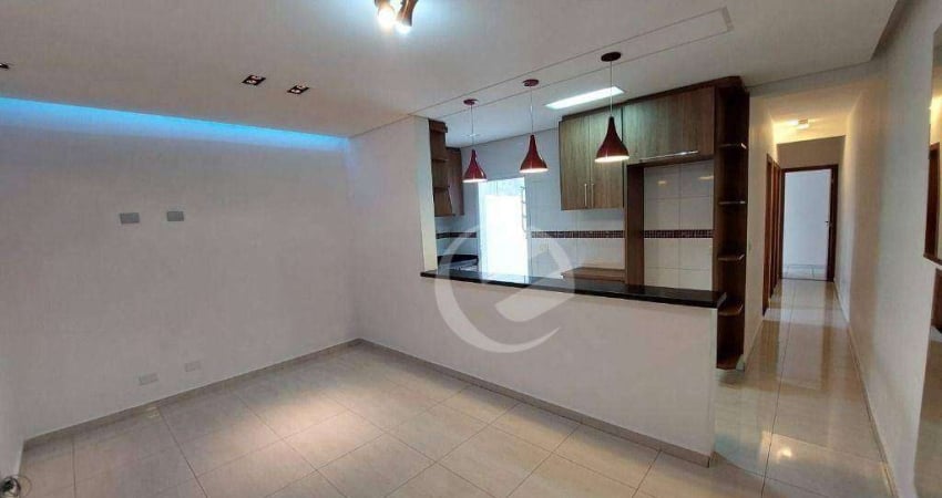 Apartamento com 3 dormitórios, 73 m² - venda por R$ 420.000,00 ou aluguel por R$ 2.742,00/mês - Vila Scarpelli - Santo André/SP