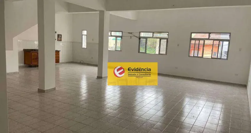 Sala para alugar, 110 m² por r$ 1.400,00/mês - jardim do estádio - santo andré/sp