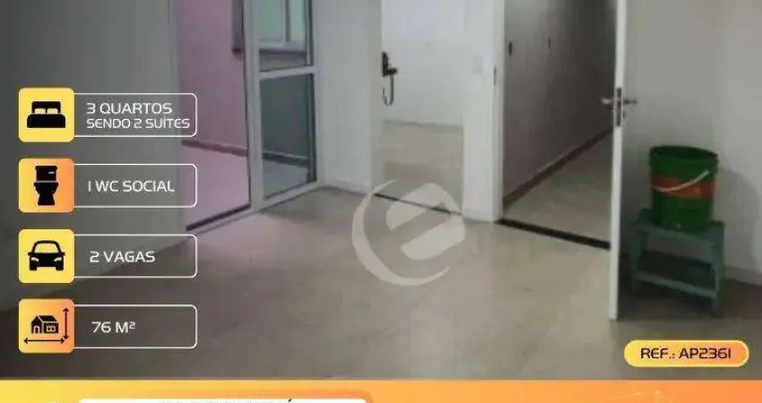 Apartamento à venda, 76 m² por R$ 423.999,99 - Vila Camilópolis - Santo André/SP