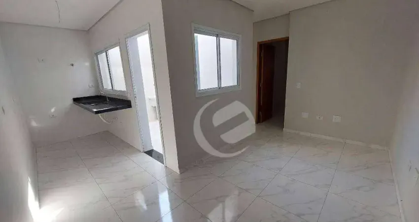 Apartamento com 2 dormitórios à venda, 44 m² por r$ 350.000,00 - vila scarpelli - santo andré/sp