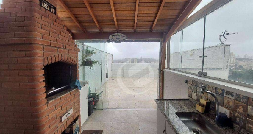 Cobertura com 2 dormitórios à venda, 96 m² por R$ 470.000,00 - Jardim Paraíso - Santo André/SP