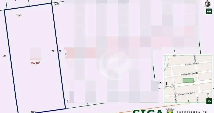 Terreno à venda, 252 m² por R$ 765.000 - Vila Scarpelli - Santo André/SP