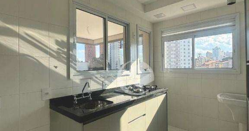 Apartamento com 2 dormitórios para alugar, 58 m² por R$ 3.345,00/mês - Jardim Bela Vista - Santo André/SP