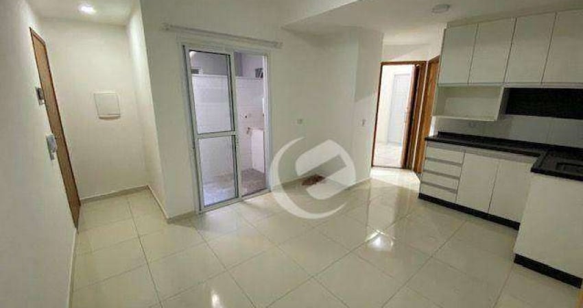 Apartamento com 2 dormitórios para alugar, 46 m² por R$ 1.966,67/mês - Jardim Stella - Santo André/SP