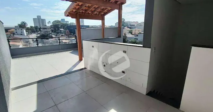 Cobertura com 2 dormitórios à venda, 94 m² por r$ 299.999,99 - vila valparaíso - santo andré/sp