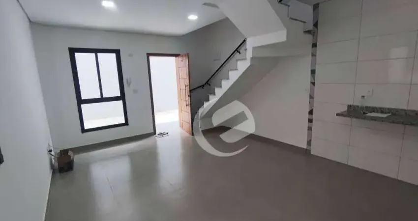 Sobrado à venda, 90 m² por r$ 399.000,00 - vila pires - santo andré/sp