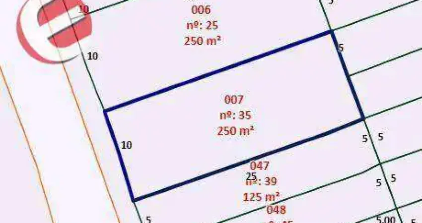 Terreno à venda, 250 m² por r$ 710.000,00 - vila scarpelli - santo andré/sp