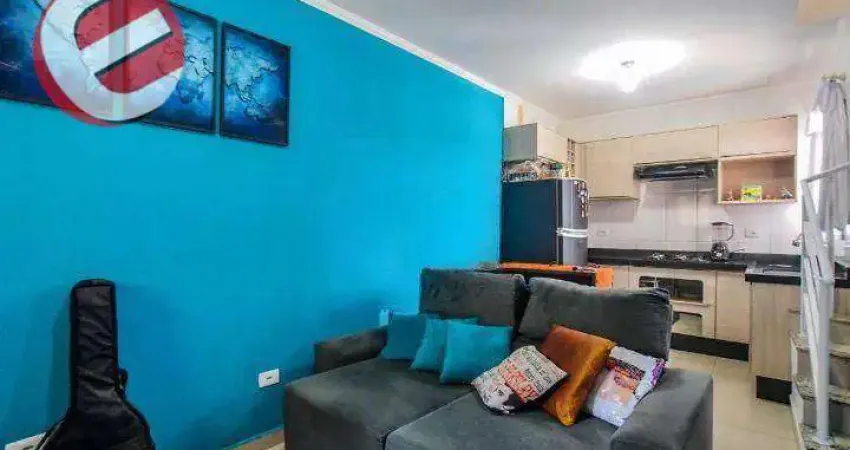 Cobertura com 2 dormitórios à venda, 90 m² por r$ 420.000 - vila humaitá - santo andré/sp