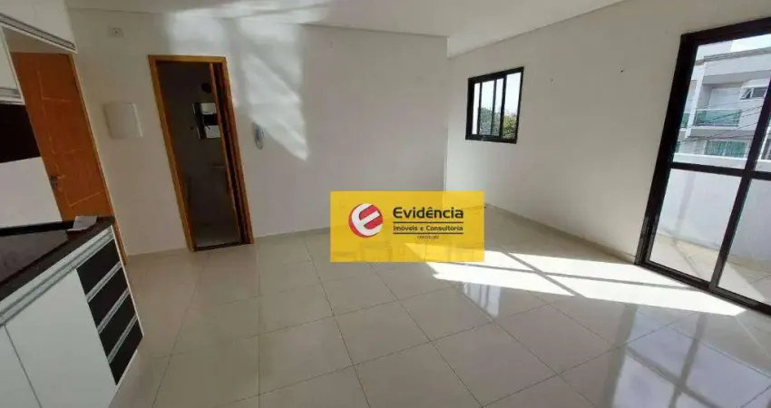 Apartamento com 2 dormitórios para alugar, 46 m² por r$ 1.968,42/mês - vila scarpelli - santo andré/sp