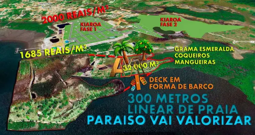 Terreno em condomínio fechado à venda na 150 metro do Kiaroa, 777, Taipu de Dentro, Maraú