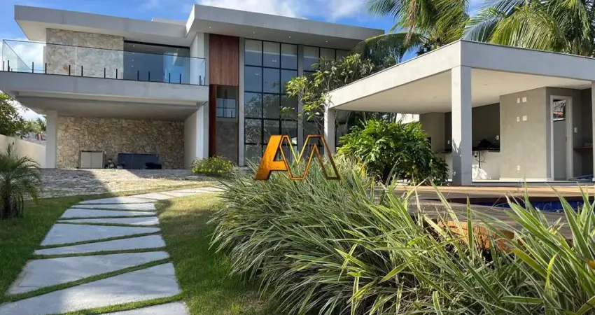 Casa em condomínio fechado com 5 quartos à venda na Rodovia BA-099, 200, Praia de Busca Vida, Camaçari