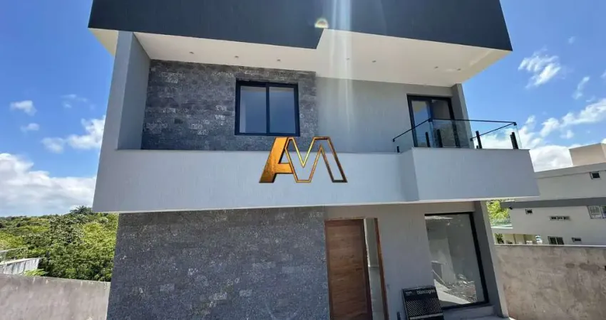 Casa com 3 suítes e hidromassagem no alphaville litoral norte ii