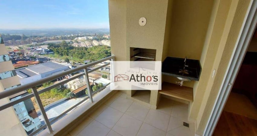 Apartamento com 1 dormitório para alugar, 55 m² por R$ 4.275,00/mês - Sky Towers Home - Indaiatuba/SP