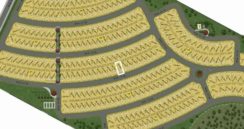 Terreno de 262 m² à venda por r$ 339.158 - jardins turim - senador canedo/go