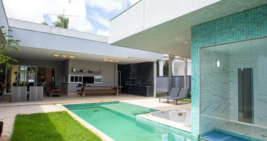 Casa de 457,49 m² com 04 suítes para alugar por r$ 35.000,00 - alphaville res. cruzeiro do sul - goiânia-go.