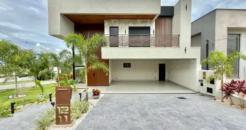 Casa de Condomínio com 4 Suítes e 6 banheiros à Venda, 370 m² no Jardins Bolonha em Senador Canedo/GO.