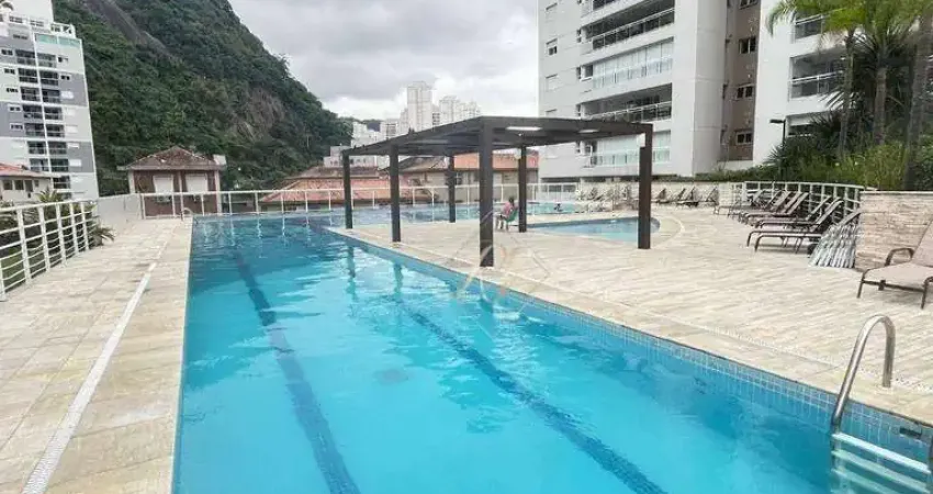 PRÉDIO ESTILO CLUBE, APARTAMENTO COM 4 DORMITÓRIOS, VARANDA GOURMET COM CHURRASQUEIRA, SOL DA MANHÃ E TARDE, BEM PRÓXIMO DA PRAIA NA CIDADE DE SANTOS!