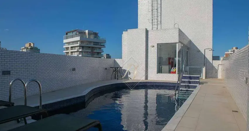 Oportunidade!!! à 1 quadra da praia, apartamento amplo, sacada na sala, lazer completo, vaga demarcada, no bairro boqueirão na cidade de santos!!!