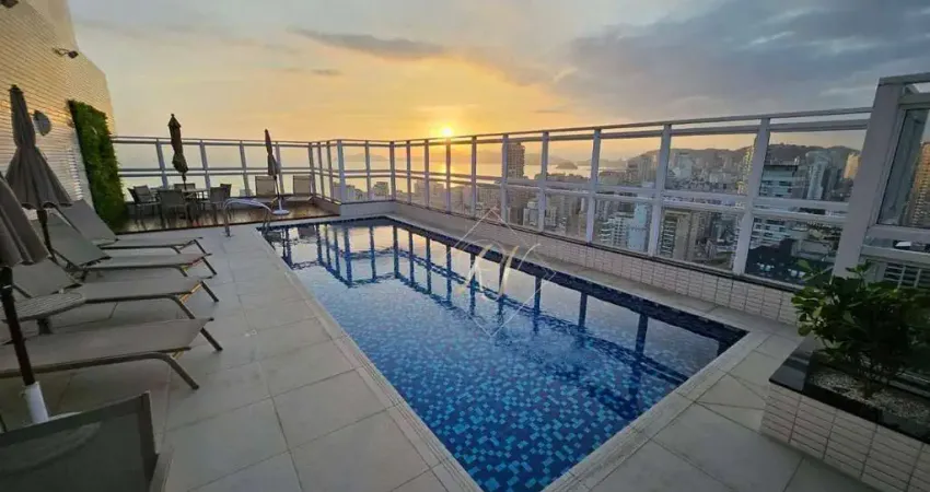 Maravilhoso apartamento, amplo, bem iluminado, sacada integrada com a sala, sol da manhã, andar alto, vista livre, a 2 quadras da praoa!!