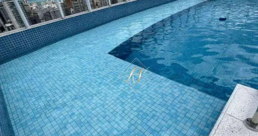 Lindo apartamento, 2 dormitórios, andar alto, lazer completo, no bairro boqueirão em santos!!!