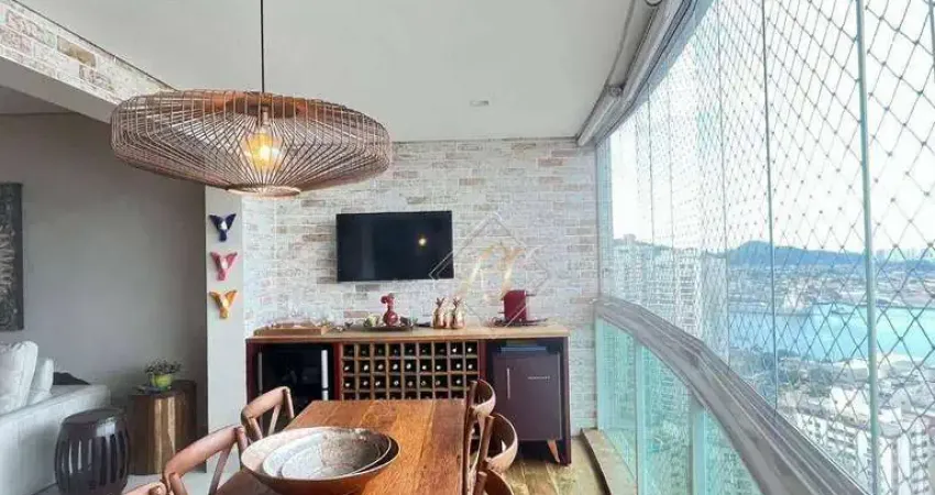 PORTEIRA FECHADA!!!! FINO ACABAMENTO, VISTA MAR, VARANDA GOURMET FECHADA EM VIDROS, LAZER COMPLETO NA CIDADE DE SANTOS!!!