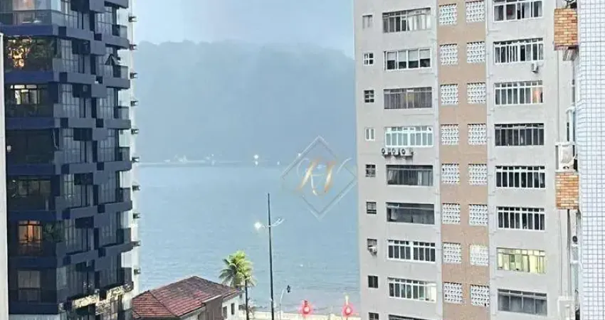 TOTALMENTE REFORMADO!!! ANDAR ALTO, VISTA MAR, 1 SUÍTE, NA QUADRA DA PRAIA, NO BAIRRO PONTA DA PRAIA EM SANTOS!!!
