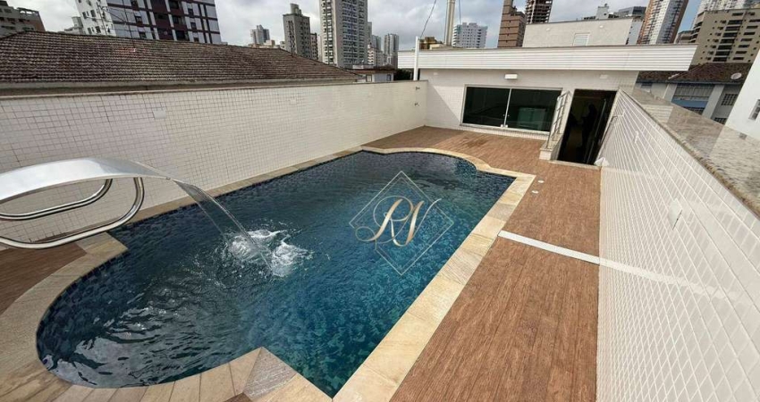 Sobrado com 4 dormitórios à venda, 370 m² por R$ 2.800.000 - Ponta da Praia - Santos/SP