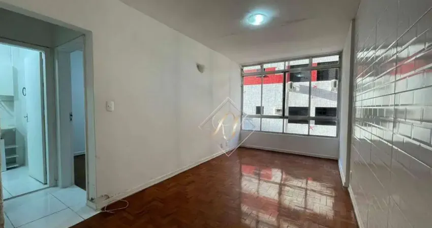 Apartamento com 1 dormitório para alugar, 58 m² por R$ 2.585,00/mês - Aparecida - Santos/SP