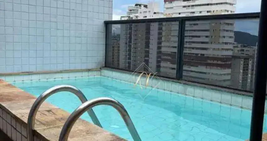 Cobertura duplex, piscina privativa, varanda gourmet com churrasqueira, 2 dormitórios, à 2 quadras da praia na cidade de santos!!!