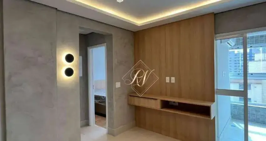 Fino acabamento, sol da manhã, mobiliado, 1 suíte, lazer, no bairro boqueirão em santos!!!