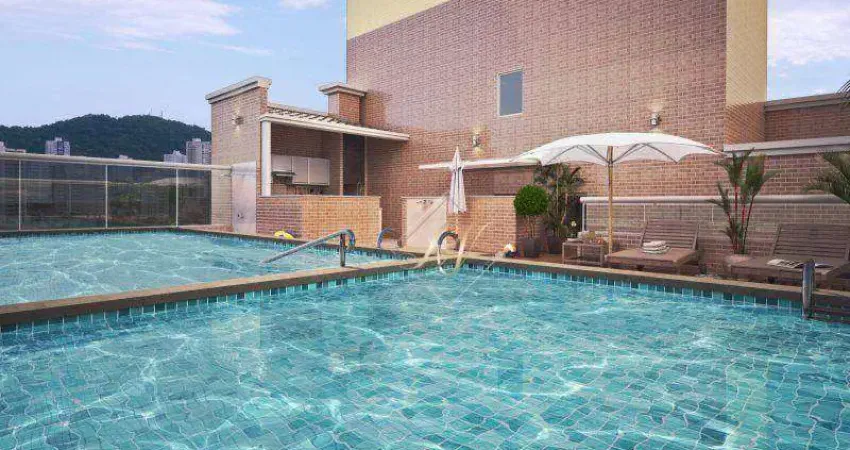 Apartamento com 2 dormitórios à venda, 66 m² por r$ 495.000,00 - vila guilhermina - praia grande/sp