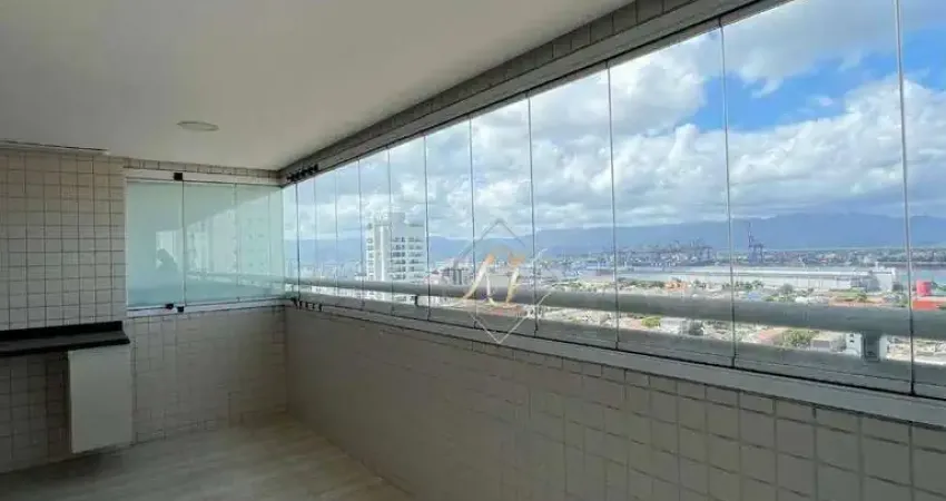Excelente apartamento 3 dormitórios, 2 suítes, andar alto, vista livre, lazer completo na cidade de santos!!