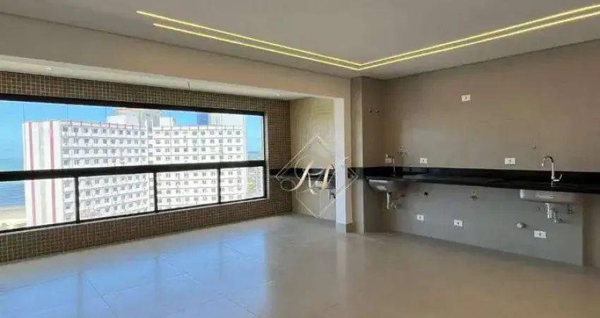 Vista mar plena, prédio novo, apartamento novo, varanda gourmet fechada em vidro com vista mar, 2 dormitórios, lazer completo na cidade de santos!!!