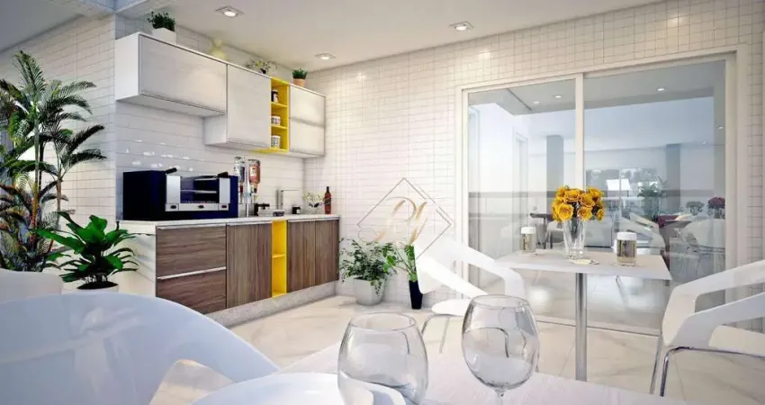 Apartamento com 2 dormitórios à venda, 73 m² por r$ 589.731,17 - maracanã - praia grande/sp