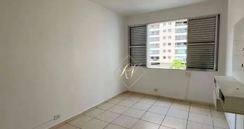 Excelente kitnet para locação, prédio em frente a praia, portaria 24 horas na cidade de santos!!!