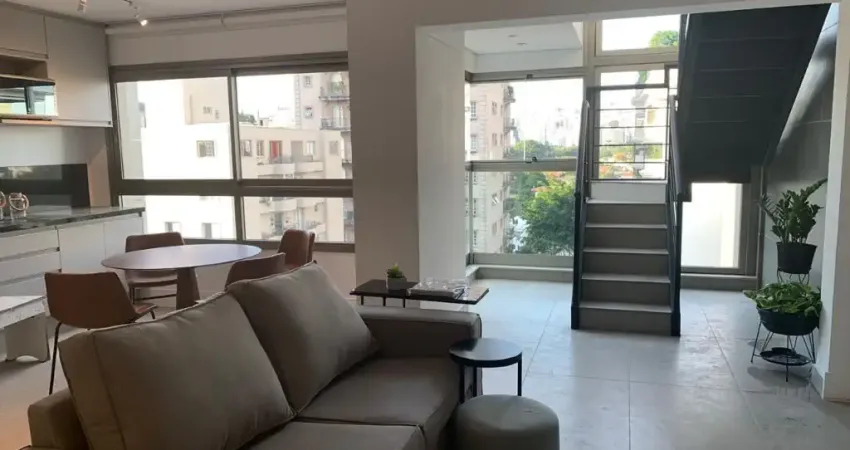 EXCELENTE COBERTURA DUPLEX MOBILIADA - LAZER - LOCALIZAÇÃO PRIVILEGIADA