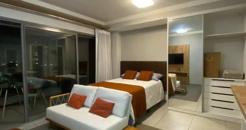 EXCELENTE  STUDIO MOBILIADO - LAZER - LOCALIZAÇÃO PRIVILEGIADA