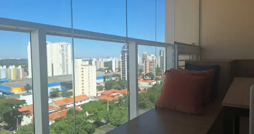 Excelente studio mobiliado - varanda - lazer - localização privilegiada