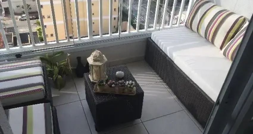 Excelente apto mobiliado - varanda - lazer - localização privilegiada