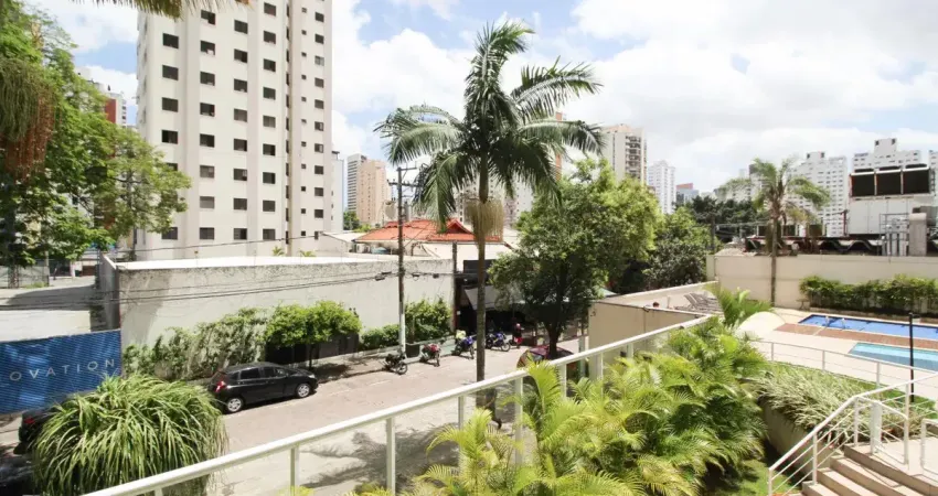 Excelente apto mobiliado - varanda - lazer - localização privilegiada