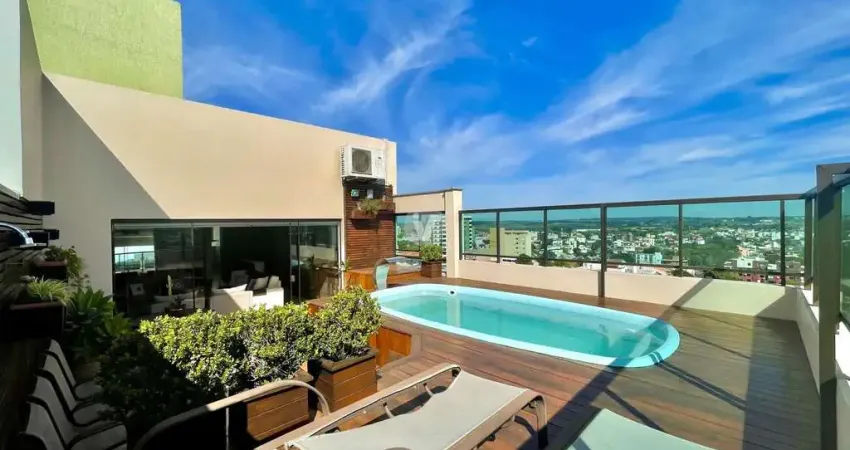 Cobertura no fátima com 3 dormitórios, 4 vagas de garagem e terraço com piscina.