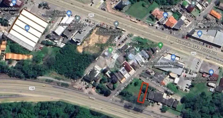 Excelente terreno à venda de frente para BR 158 no Cerrito!