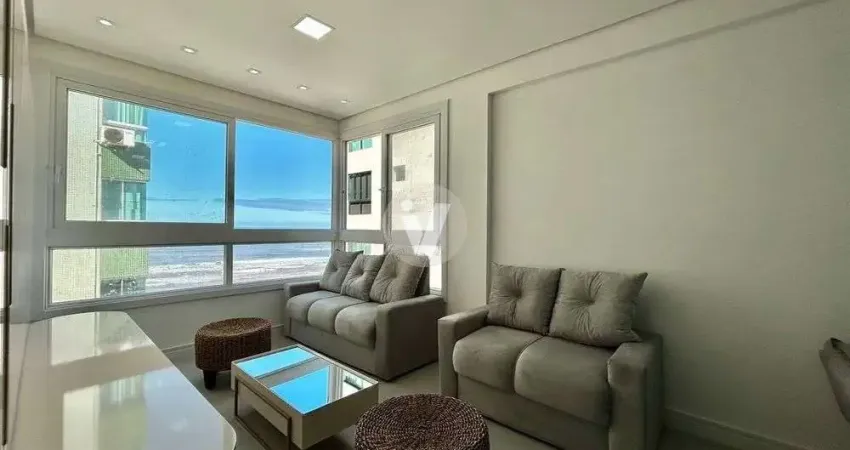 Com bela vista para o mar de capão da canoa, apartamento novo semimobiliado!