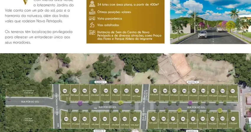 Terreno para Venda no bairro Logradouro em Nova Petrópolis, 434 m² de área total, 434 m² privativos,