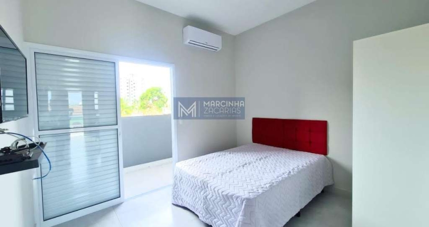 Flat com 1 quarto, para locação no Aruan, Caraguatatuba/SP