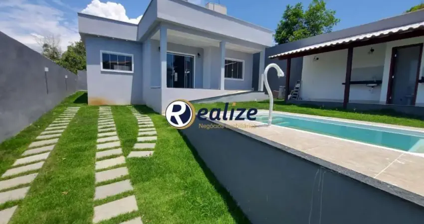 Casa composta por 3 quartos com Área de Lazer Completa á venda em Nova Guarapari, Guarapari-ES - Realize Negócios Imobiliários.