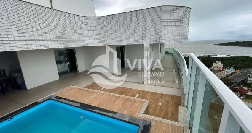 Imóvel de luxo na praia do morro: cobertura 4 quartos, 2 suítes, 3 salas, 4 banheiros, 3 vagas, 210m² - guarapari-es.