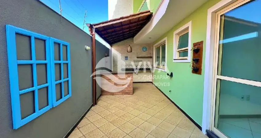 Casa duplex composta por 3 quartos á venda no jardim santa rosa, guarapari-es