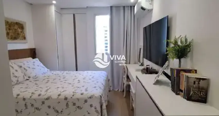 Apartamento na quadra do mar, reformado à venda na praia do morro em guarapari-es: 2 quartos, 1 suíte, 2 salas, 2 banheiros, 1 vaga de garagem!